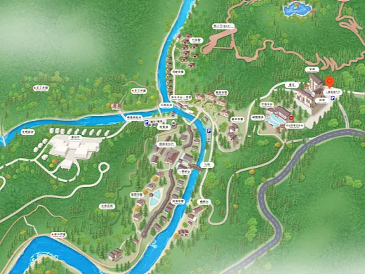 陇县结合景区手绘地图智慧导览和720全景技术，可以让景区更加“动”起来，为游客提供更加身临其境的导览体验。